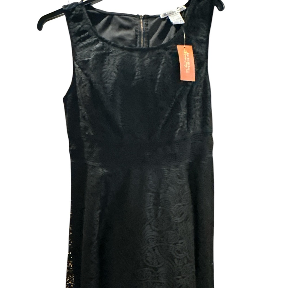 AMERICAN RAG Plus Size  2X Black Lace Fit & Flare Dress, NWT